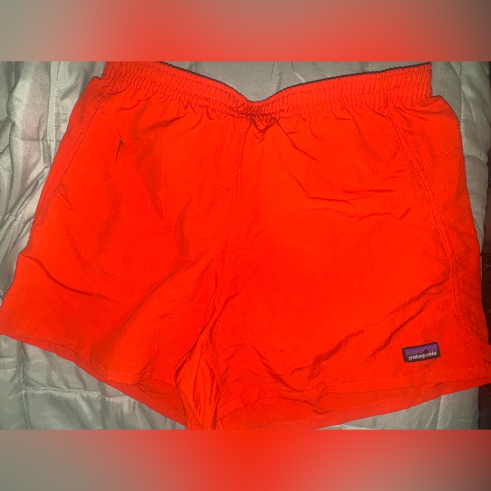 Patagonia Women’s Bright Orange Athletic Shorts